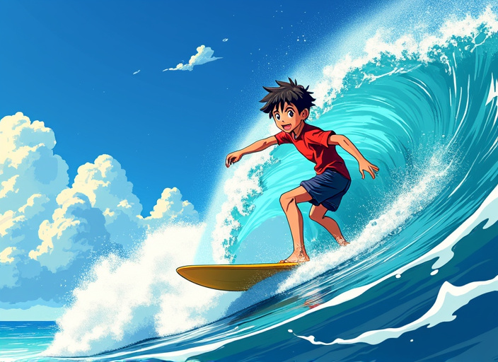 Anime-Boy-Surfing-Wave