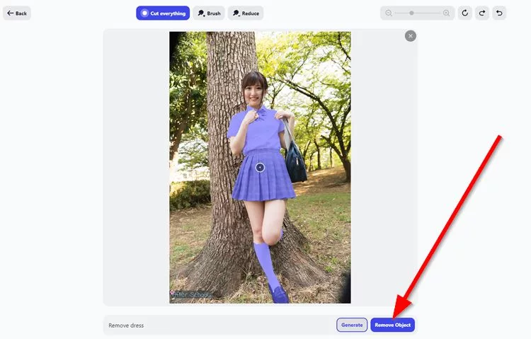 remove object of image
