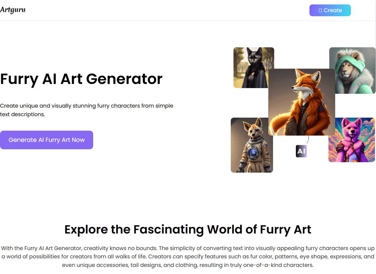 artguru furry ai art generator