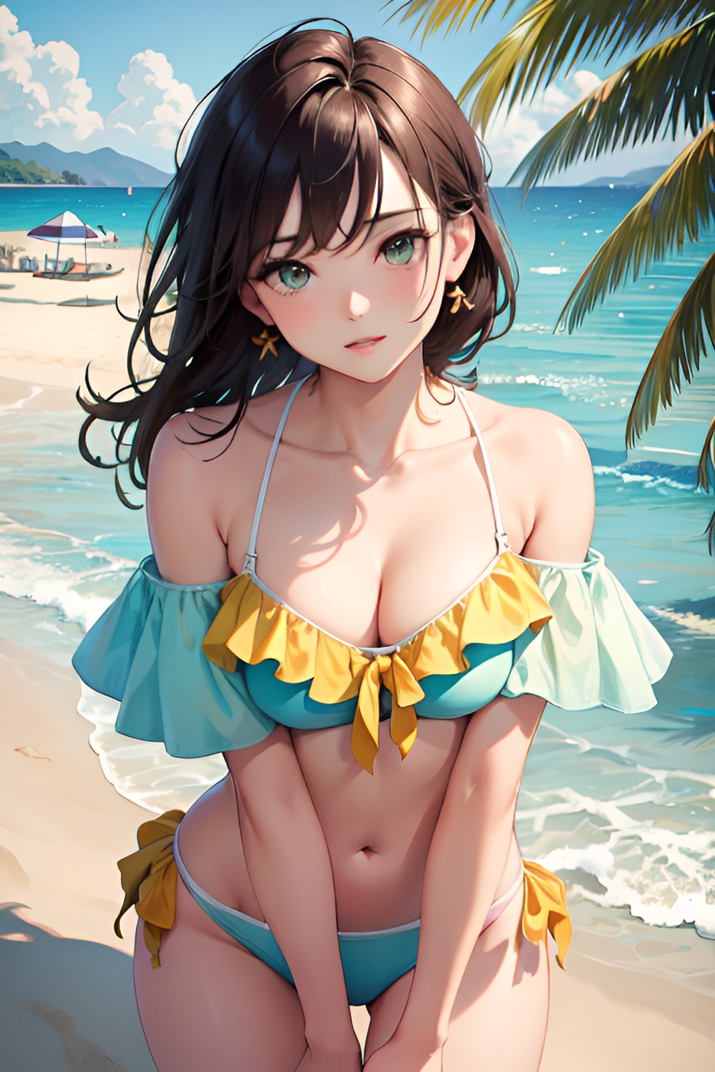 Off Shoulder Bikini Girl