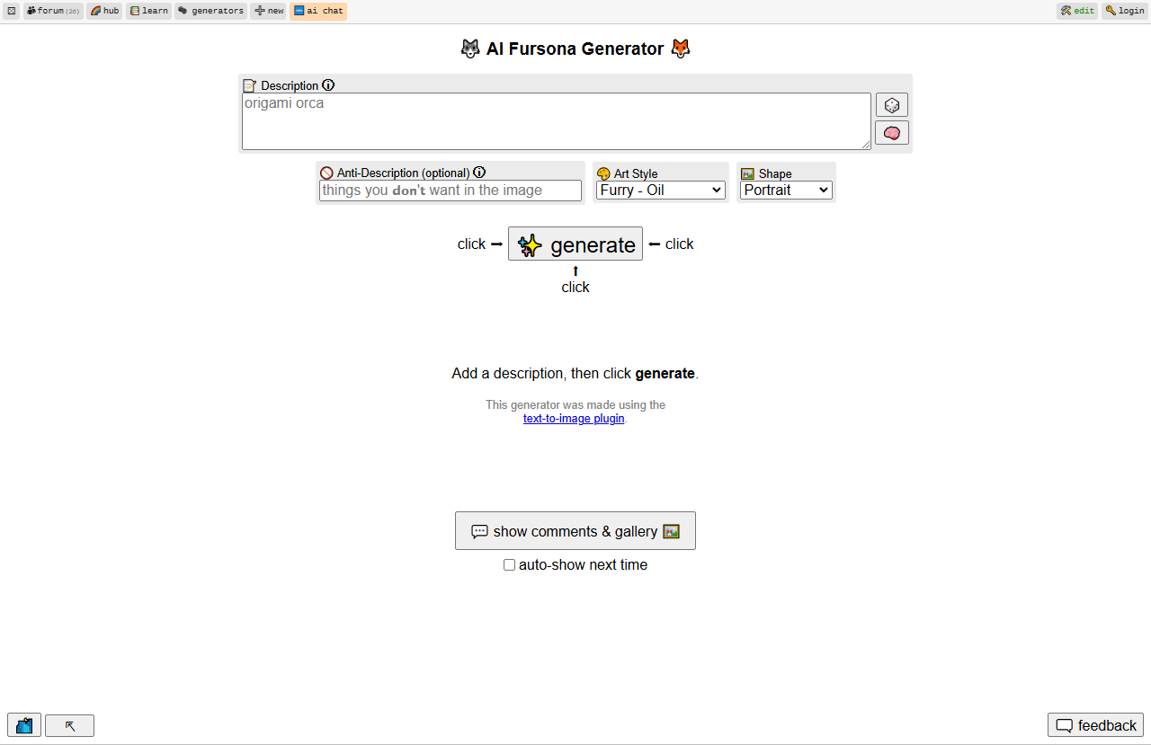 perchance furry ai art generator
